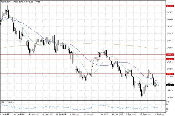 Notowania złota – dane dzienne