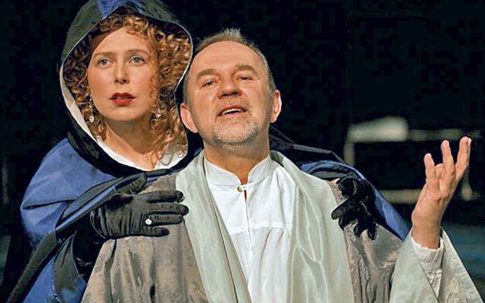 Joanna Mastalerz (Katarzyna II) i Tomasz Międzik (Diderot)
