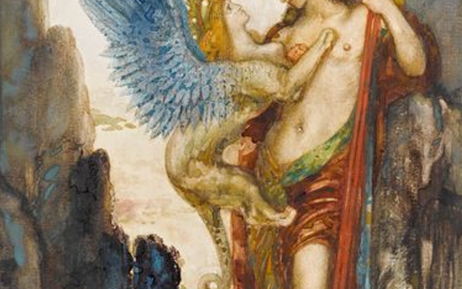 Gustave Moreau, "Edyp i Sfinks", 1882