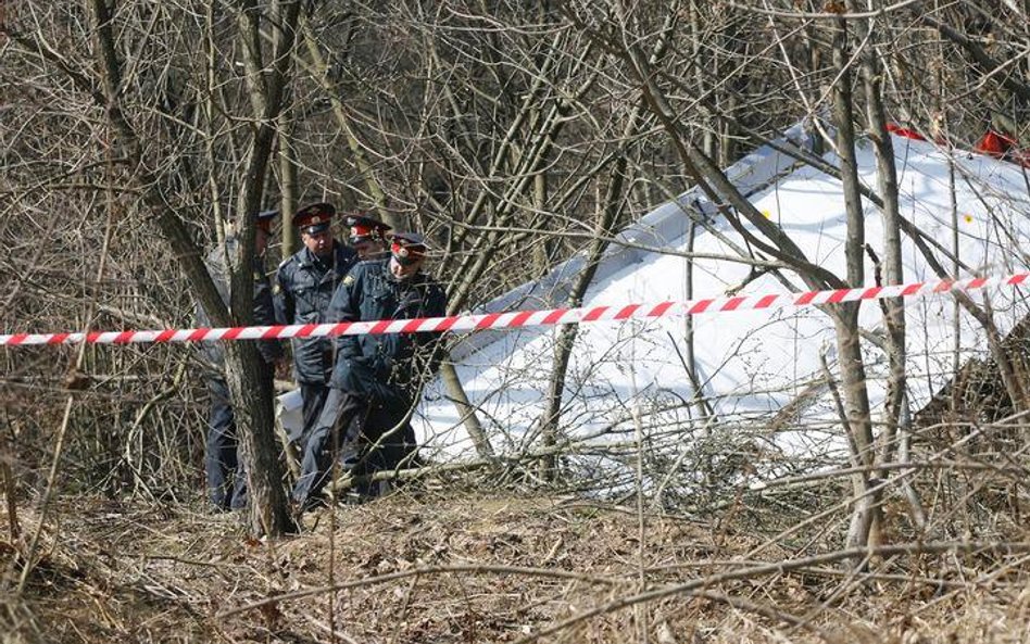 Wrak tupolewa po Smoleńskiem