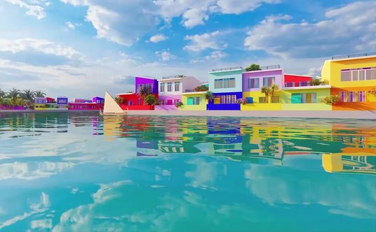 Domy w nowym Male mają mieć tęczowe kolory