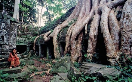 Cisza i spokój pozwalają kontemplować piękno Ta Prohmu