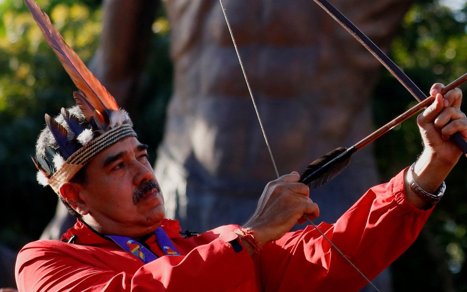 Prezydent Wenezueli Nicolas Maduro propagandowo mobilizuje naród przeciwko spodziewanej inwazji USA,