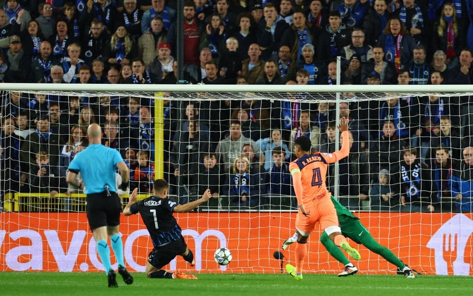 Liga Mistrzów. Festiwal zwrotów akcji w meczu Barcelony w Brugii