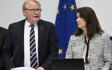 Minister spraw zagranicznych Szwecji Ann Linde i minister obrony Peter Hultqvist