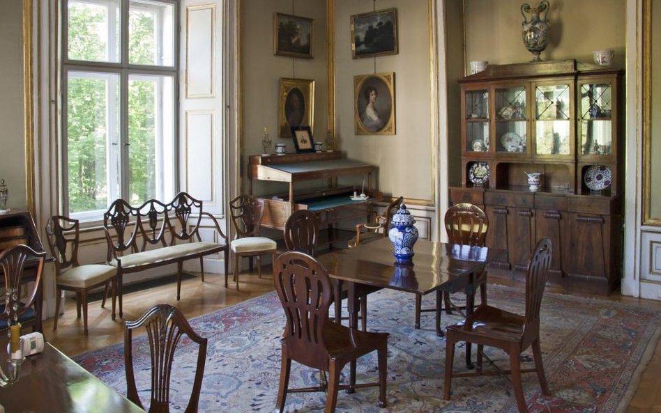 Pałac w Nieborowie, gabinet zielony