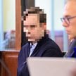 Oskarżony Sebastian M.  na sali Sądu Rejonowego w Piotrkowie Trybunalskim. 34-letni łodzianin odpowi