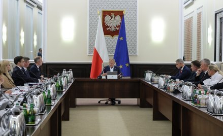Premier Donald Tusk na posiedzeniu rządu