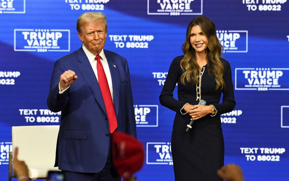 Donald Trump i Kristi Noem