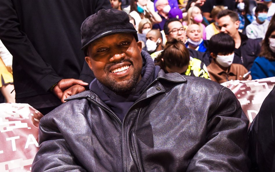 Kanye West na meczu ligi NBA pomiędzy Los Angeles Lakers i Sacramento Kings