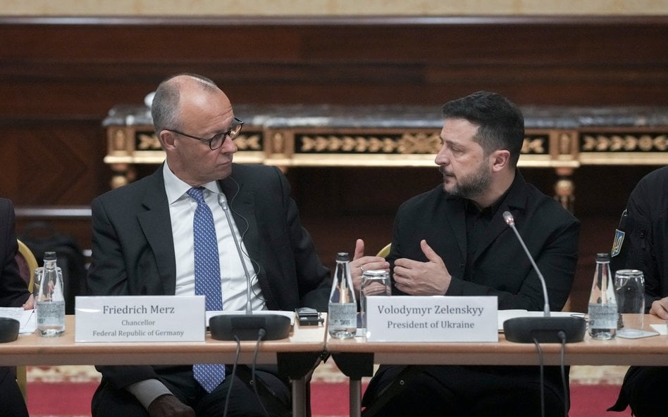 Kanclerz Niemiec Friedrich Merz i prezydent Ukrainy Wołodymyr Zełenski