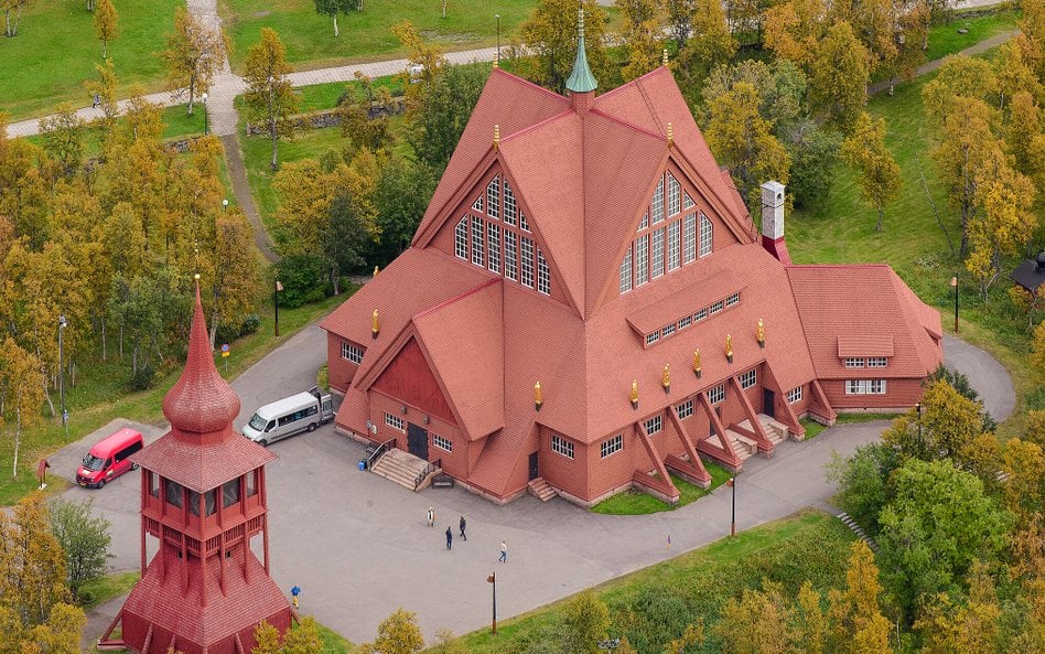 Budowę kościóła ewangelickiego w Kirunie ukończono w 1912 roku.