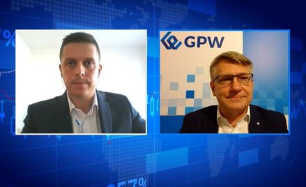 Przemysław Tychmanowicz i Maciej Bombol, dyrektor działu rynku pierwotnego, GPW.