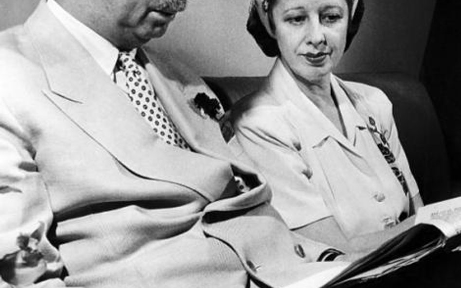 Były król Karol II i Elena Lupescu na emigracji. 1947 r.