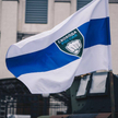 Symbol Legionu "Wolność Rosji" na fladze Wolnej Rosji