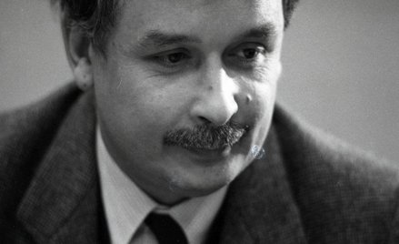 Lech Kaczyński podczas III Zjazdu Solidarności (1991 r.)
