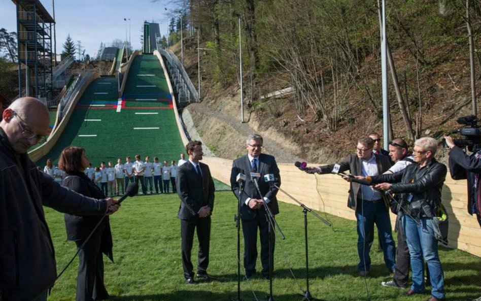 Bronisław Komorowski odwiedził Wisłę i Adama Małysza