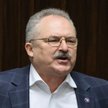 Poseł Marek Jakubiak na sali posiedzeń Sejmu