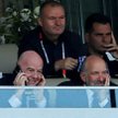 Prezydent FIFA Gianni Infantino i sekretarz handlu USA Howard Lutnick