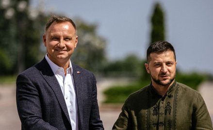 Prezydenci Andrzej Duda i Wołodymyr Zełenski