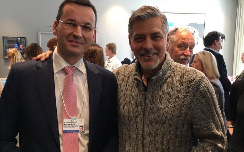 Morawiecki i Clooney w jednym kadrze