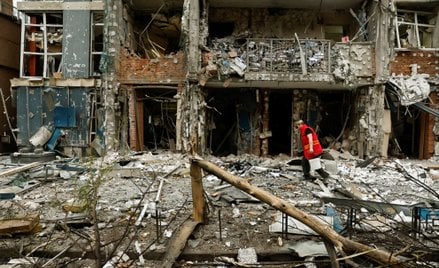Ubiegłotygodniowy zmasowany atak dronów Rosji na Kijów