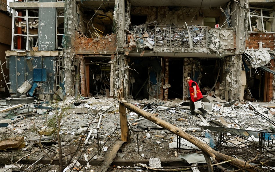 Ubiegłotygodniowy zmasowany atak dronów Rosji na Kijów