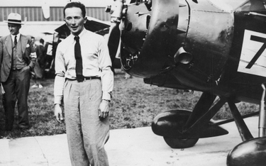 Międzynarodowe Zawody Samolotów Turystycznych (Challenge 1934, Berlin). Pilot Jerzy Bajan przed samo