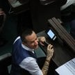 Poseł PO Marcin Józefaciuk na sali obrad Sejmu, czerwiec 2025