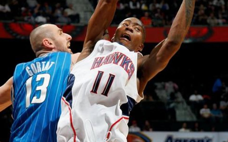 Marcin Gortat w ubiegłotygodniowym meczu z Atlanta Hawks
