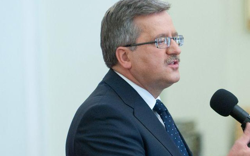 Prezydent Bronisław Komorowski