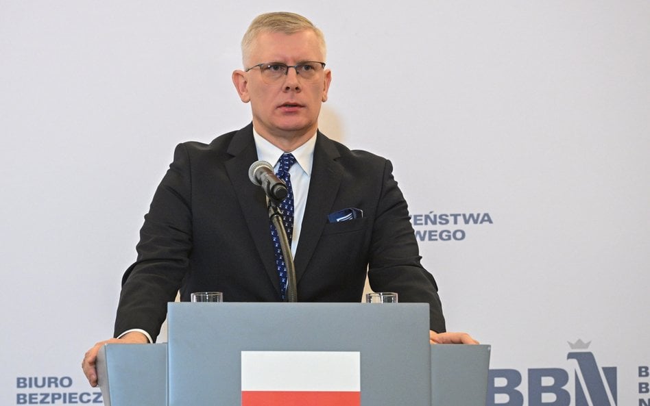 Szef Biura Bezpieczeństwa Narodowego Sławomir Cenckiewicz