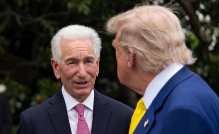 Ambasador USA we Francji Charles Kushner podczas wizyty w Białym Domu, czerwiec 2025