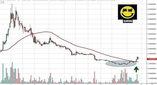 Zgodnie z danymi portalu coinpaprika.com Grin notowany jest na 26 giełdach. Do obrotu został wprowad