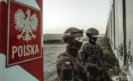 Żołnierze na granicy z Białorusią