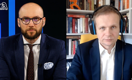 Gościem środowego wydania „Prosto z Parkietu” był dr Maciej Bukowski (z prawej), prezes WiseEuropa, 