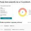 Print screen z serwisu Bezpieczne dane