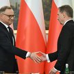 Prezydent RP Andrzej Duda  i przewodniczący NSZZ Solidarność Piotr Duda przed posiedzeniem Rady Dial
