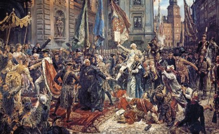 „Konstytucja 3 maja 1791 roku”. Jan Matejko malował ten obraz od stycznia do października 1891 r.