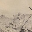 Jacek Malczewski przy sztaludze podczas wyprawy do Anatolii
