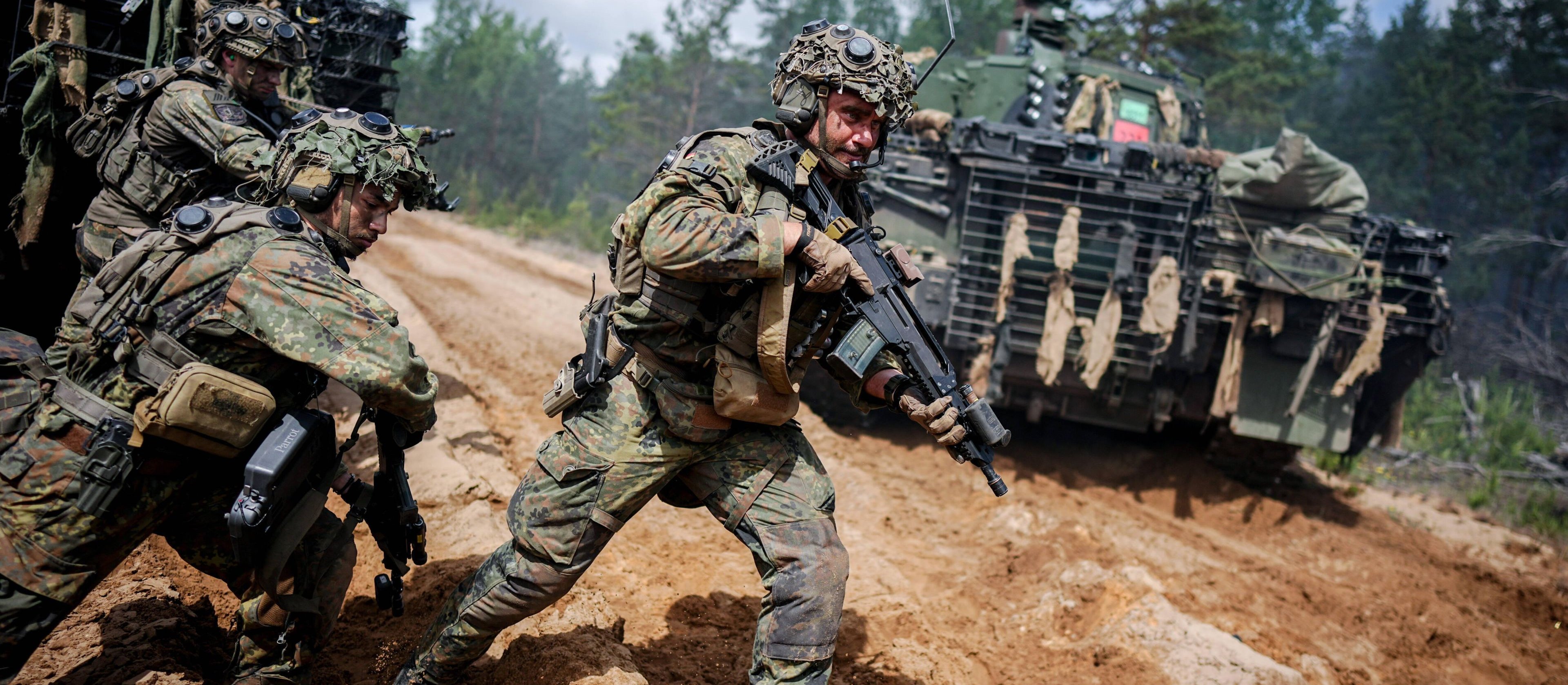 The Germans are arming themselves. They already spend twice as much on the army as Poland