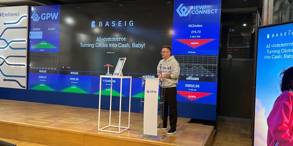 Baseig debiutuje z przytupem. Kurs wystrzelił