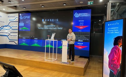 Baseig debiutuje z przytupem. Kurs wystrzelił