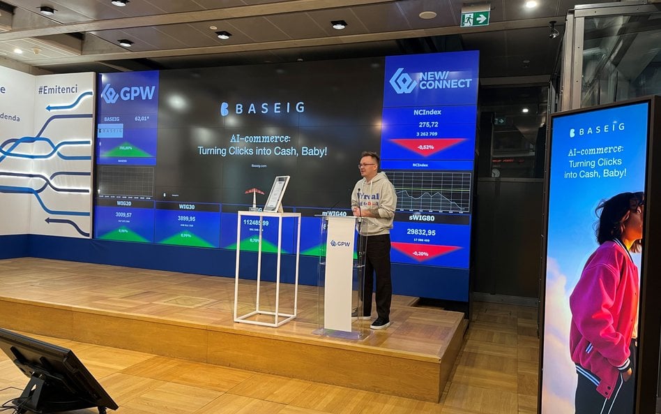 Baseig debiutuje z przytupem. Kurs wystrzelił