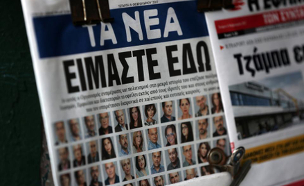 Ostatnie wydanie dziennika Ta Nea