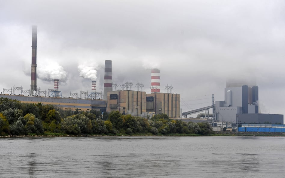 Widok na Elektrownię Kozienice w miejscowości Świerże Górne