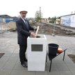 W fundamencie nowej destylarni w Łańcucie umieszczono ozdobną butelkę słynnego łańcuckiego rosolisu.