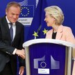 Przewodnicząca Komisji Europejskiej Ursula von der Leyen i premier Donald Tusk