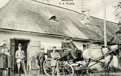 Cesarsko-królewska poczta w Skałacie (obecnie na terytorium Ukrainy), 1906 r.