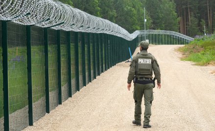 Estoński patrol na granicy z Rosją